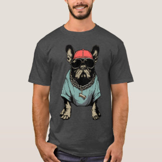 Franse Bulldog Westside Rapper meisje T-shirt