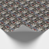 Franse Bulldog Winter Wonderland Kerstvreugde Cadeaupapier (Hoek)