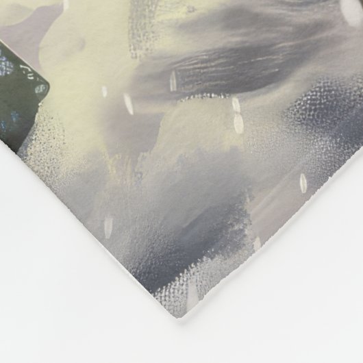 Franse Bulldog Winter Wonderland Kerstvreugde Fleece Deken (Hoek)