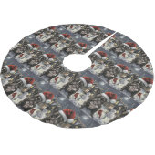 Franse Bulldog Winter Wonderland Kerstvreugde Kerstboom Rok (Gekanteld)