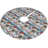Franse Bulldog Winter Wonderland Kerstvreugde Kerstboom Rok (Gekanteld)
