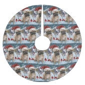 Franse Bulldog Winter Wonderland Kerstvreugde Kerstboom Rok (Voorkant)