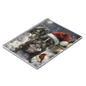 Franse Bulldog Winter Wonderland Kerstvreugde Notitieboek (Linkerzijde)