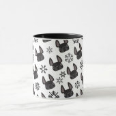 Franse Bulldog Winter Wonderland Mok Black (Midden)