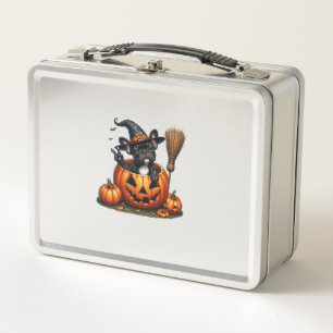 Franse Bulldog Witch Pumpkin Halloween Mannen vrou
