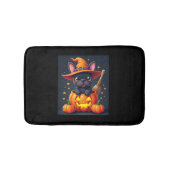 Franse Bulldog Witch Pumpkin Halloween Mannen vrou Badmat (Voorkant)