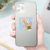 Franse Bulldog Yard Sale Vinyl Sticker (Telefoon)