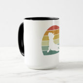 Franse Bulldog Yoga Fun Gift Mok (Voorkant links)