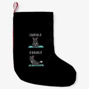 Franse Bulldog Yoga Inhale Exhale Funny Dog Gift Kleine Kerstsok