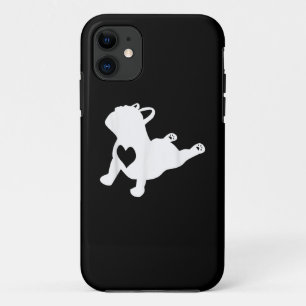 Franse Bulldog Yoga Love Heart Frenchie Workout Case-Mate iPhone Case