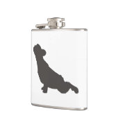 Franse Bulldog Yoga Pose Heupfles (Links)