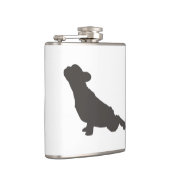 Franse Bulldog Yoga Pose Heupfles (Rechts)