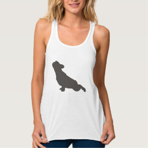 Franse Bulldog Yoga Pose Tanktop