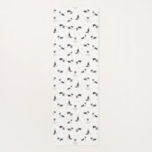 Franse bulldog yoga pose yogamat (Achterkant)