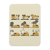Franse Bulldog Yoga Poses | Dog Yoga Lovers Magneet (Verticaal)