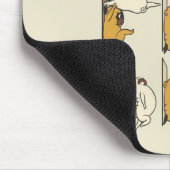 Franse Bulldog Yoga Poses | Dog Yoga Lovers Muismat (Hoek)