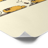 Franse Bulldog Yoga Poses | Dog Yoga Lovers Poster (Hoek)