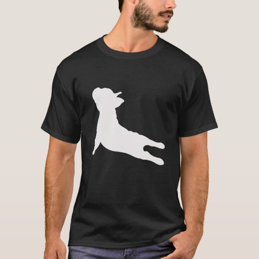 Franse Bulldog Yoga T-Shirt (Voorkant)