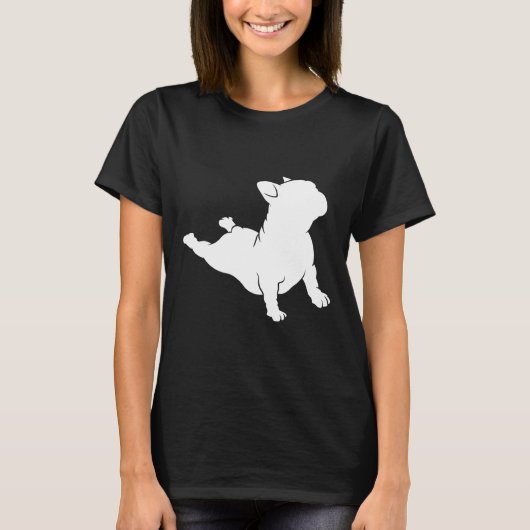 Franse Bulldog Yoga- T-shirt (Voorkant)