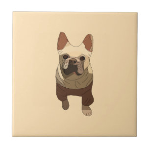 Franse Bulldog, Zachte Perzik Tegeltje