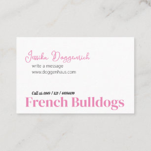 Franse Bulldog Zakelijke kaarten Visitekaartje