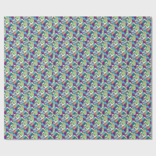 Franse Bulldog zittend Cadeaupapier (Vlak)