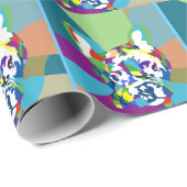 Franse Bulldog zittend Cadeaupapier (Rol Hoek)