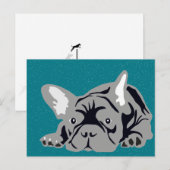 Franse Bulldog zuiver Briefkaart (Voorkant / Achterkant)