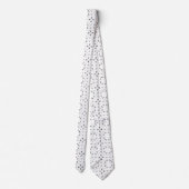 Franse Bulldog Zwart en Wit Tie Stropdas (Achterkant)