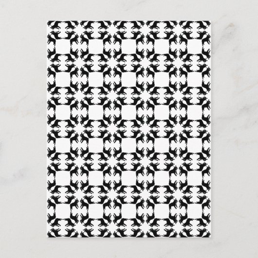 Franse Bulldog zwart-wit Briefkaart (Voorkant)