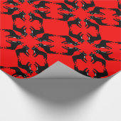 Franse Bulldog zwart-wit Cadeaupapier (Hoek)