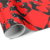 Franse Bulldog zwart-wit Cadeaupapier (Rol Hoek)