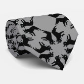 Franse Bulldog zwart-wit Stropdas (Opgerold)