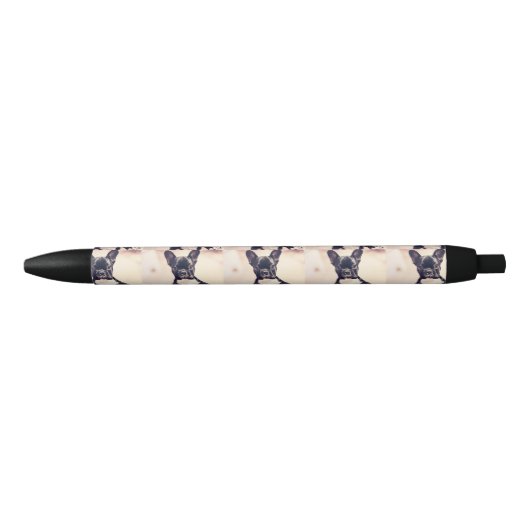Franse Bulldog Zwarte Inkt Pen (Voorkant)