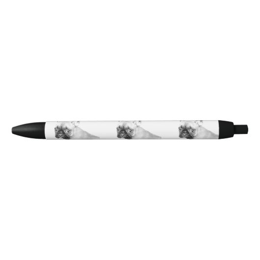 Franse Bulldog Zwarte Inkt Pen (Voorkant)