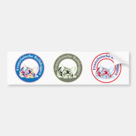 Franse Bulldoggen Bumpersticker