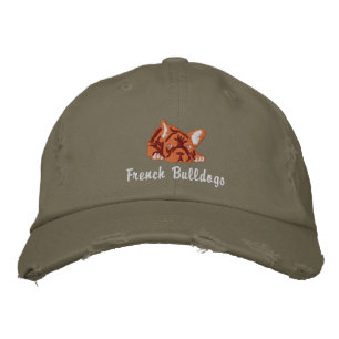 Franse Bulldoggen Geborduurde Pet
