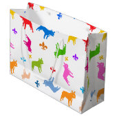 Franse Bulldoggen Groot Cadeauzakje (Voorkant Gekanteld)