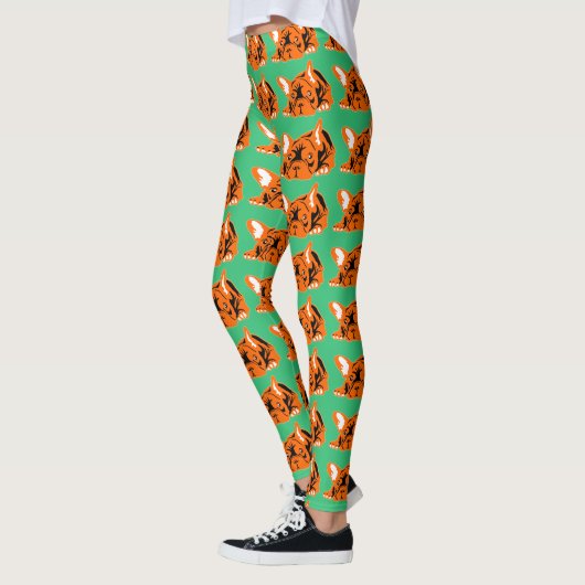 Franse Bulldoggen Leggings (Links)