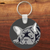 Franse Bulldoggen Sleutelhanger (Voorkant)