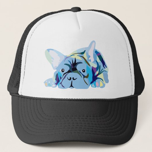 Franse Bulldoggen Trucker Pet (Voorkant)