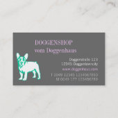 Franse Bulldoggen Visitekaartje (Achterkant)