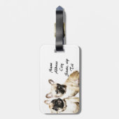 Franse Bulldogs Bagagelabel (Achterkant verticaal)