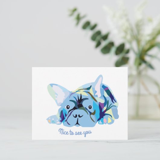 Franse Bulldogs Briefkaart (Staand voorkant)