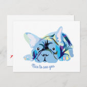 Franse Bulldogs Briefkaart (Voorkant / Achterkant)