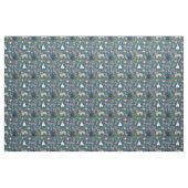 Franse Bulldogs Cactus Floral Stof (Fat Quarter)