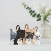 Franse Bulldogs | Cute Frenchie Bulldog Briefkaart (Staand voorkant)