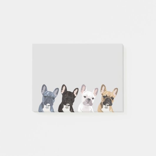 Franse Bulldogs | Cute Frenchie Pet Dog Post-it® Notes (Voorkant)