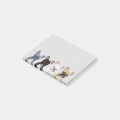 Franse Bulldogs | Cute Frenchie Pet Dog Post-it® Notes (Schuin)