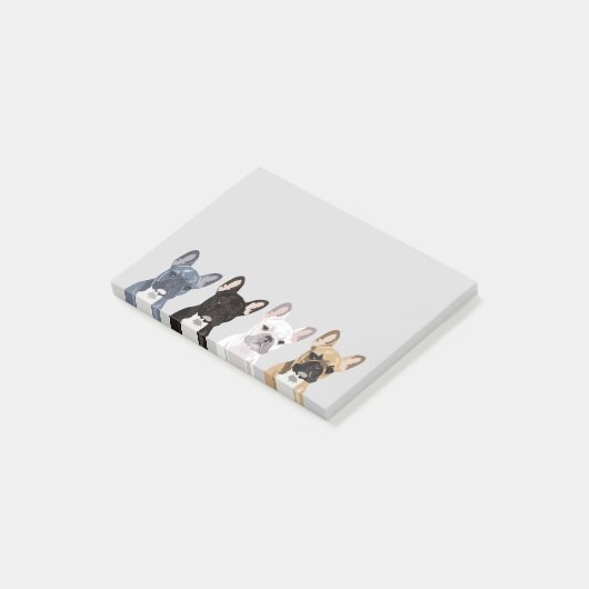 Franse Bulldogs | Cute Frenchie Pet Dog Post-it® Notes (Schuin)